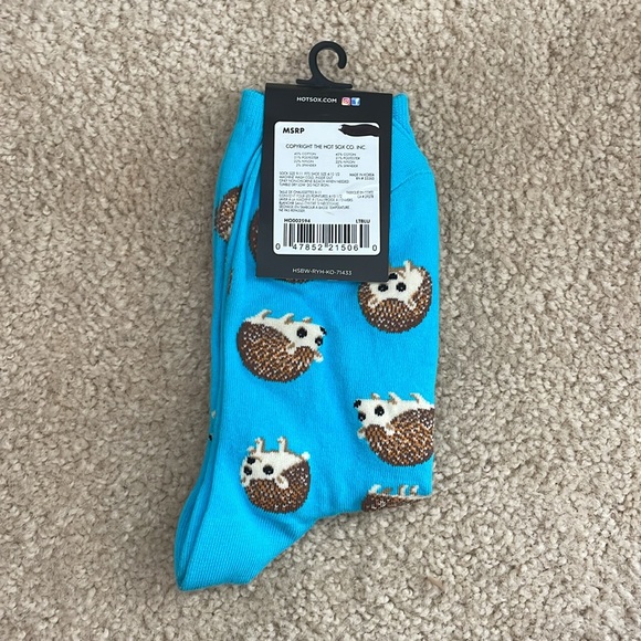 Hedgehog socks Hot Sox women brand new with tags - Picture 2 of 2